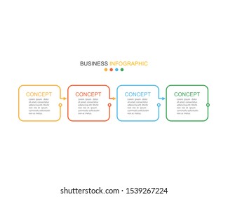 Infographic template design Business concept vector illustration on background