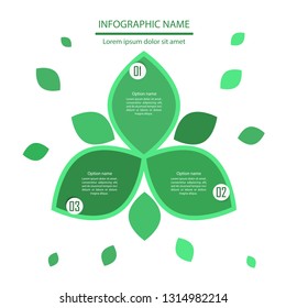 Infographic template design , ecology theme