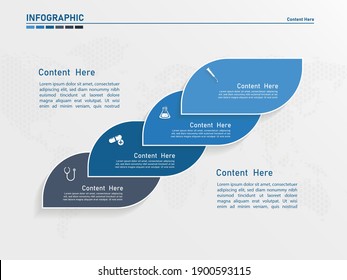 Infographic Template Design, Infographic Element.4 Step Infographic