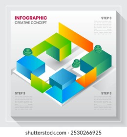 Un diseño de Plantilla infográfica presenta un diseño visualmente atractivo y bien estructurado que combina íconos, gráficos y texto conciso para presentar datos complejos de una manera clara, atractiva y fácil de digerir