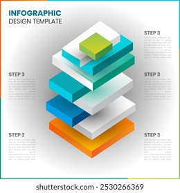 An Infographic Template Design provides a visually appealing, structured layout, blending graphics and text to simplify complex information, ensuring clarity, engagement, and easy comprehension 