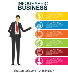 Infographic template design Vector illustration.
