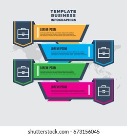 Infographic Template design vector for workflow layout, diagram, annual report, web design, flyer, Presentation. EPS 10
