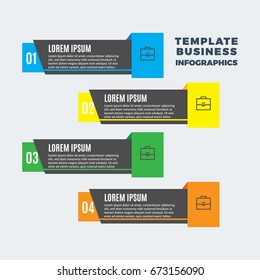 Infographic Template design vector for workflow layout, diagram, annual report, web design, flyer, Presentation. EPS 10