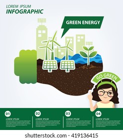 Infographic template. Ecology concept. save world vector illustration.