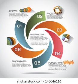 Infographic template. EPS 10 vector, grouped for easy editing. No open shapes or paths.