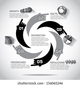 Infographic template. EPS 10 vector, grouped for easy editing. No open shapes or paths.