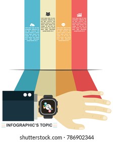 Infographic template. EPS10. For presentation, web graphic.