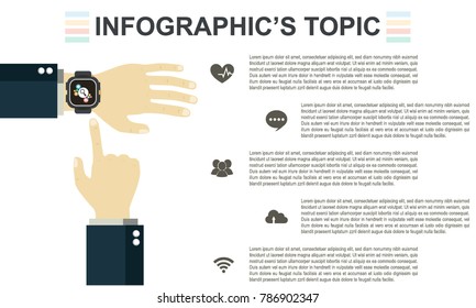 Infographic template. EPS10. For presentation, web graphic.