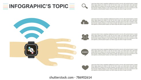 Infographic template. EPS10. For presentation, web graphic.