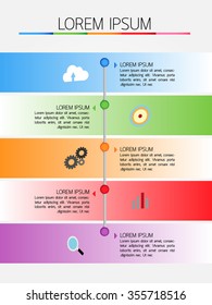Infographic template, Eps10, vector illustration.