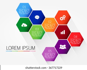 Infographic template, Eps10, vector illustration, For presentations, brochures, banners, website graphics.