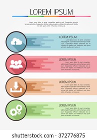 Infographic template, Eps10, vector illustration, For presentations, brochures,options , banners, website graphics.