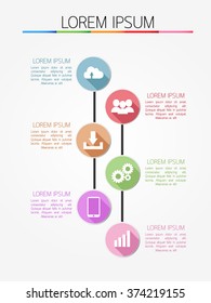 Infographic template, Eps10, vector illustration, For presentations, brochures, banners, website graphics.