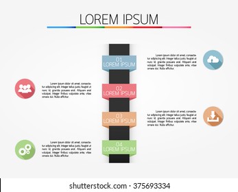 Infographic template, Eps10, vector illustration, For presentations, brochures, banners, website graphics.
