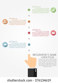 Infographic template, Eps10, vector illustration, For presentations, brochures, banners, website graphics.