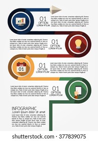 Infographic template, Eps10, vector illustration, For presentations, brochures, banners, website graphics.