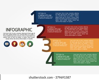 Infographic template, Eps10, vector illustration, For presentations, brochures, banners, website graphics.