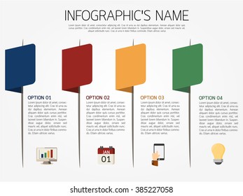 Infographic template, Eps10, vector illustration, For presentations, brochures, banners, website graphics.