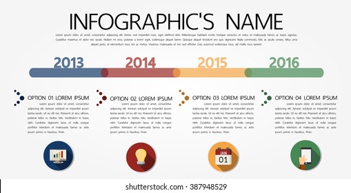 Infographic template, Eps10, vector illustration, For presentations, brochures, banners, website graphics.