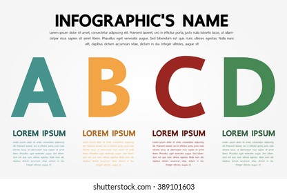 Infographic template, Eps10, vector illustration, For presentations, brochures, banners, website graphics.