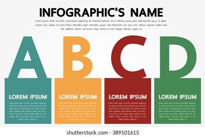 Infographic template, Eps10, vector illustration, For presentations, brochures, banners, website graphics.
