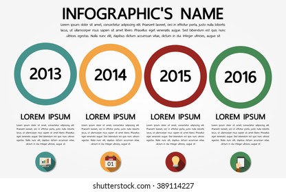 Infographic template, Eps10, vector illustration, For presentations, brochures, banners, website graphics.