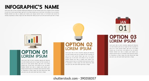 Infographic template, Eps10, vector illustration, For presentations, brochures, banners, website graphics.