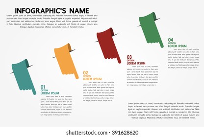 Infographic template, Eps10, vector illustration, For presentations, brochures, banners, website graphics.
