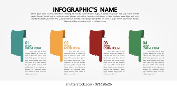 Infographic template, Eps10, vector illustration, For presentations, brochures, banners, website graphics.
