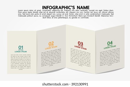 Infographic template, Eps10, vector illustration, For presentations, brochures, banners, website graphics.