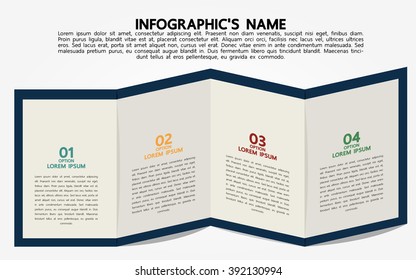 Infographic template, Eps10, vector illustration, For presentations, brochures, banners, website graphics.