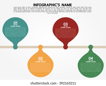 Infographic template, Eps10, vector illustration, For presentations, brochures, banners, website graphics.