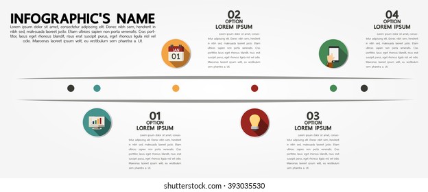 Infographic template, Eps10, vector illustration, For presentations, brochures, banners, website graphics.