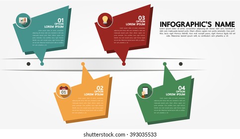 Infographic template, Eps10, vector illustration, For presentations, brochures, banners, website graphics.