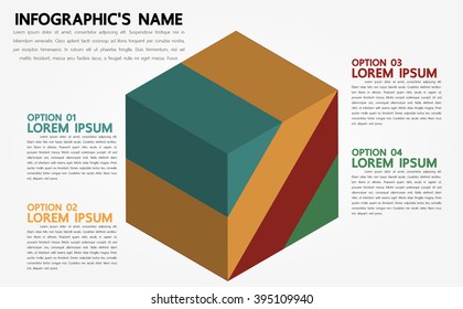 Infographic template, Eps10, vector illustration, For presentations, brochures, banners, website graphics.
