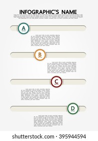 Infographic template, Eps10, vector illustration, For presentations, brochures, banners, website graphics.