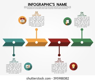 Infographic template, Eps10, vector illustration, For presentations, brochures, banners, website graphics.