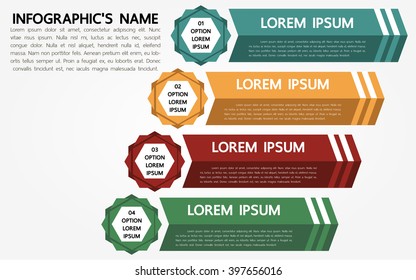 Infographic template, Eps10, vector illustration, For presentations, brochures, banners, website graphics.