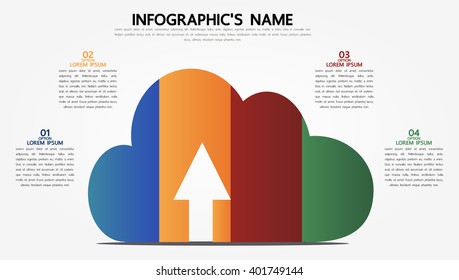 Infographic template, Eps10, vector illustration, For presentations, brochures, banners, website graphics.