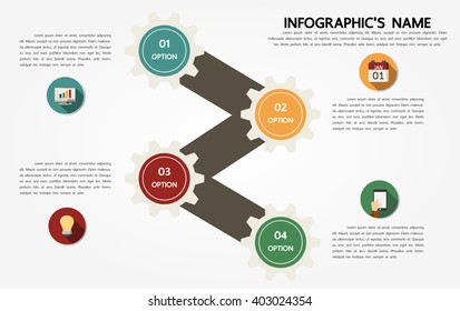 Infographic template, Eps10, vector illustration, For presentations, brochures, banners, website graphics.