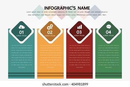 Infographic template, Eps10, vector illustration, For presentations, brochures, banners, website graphics.