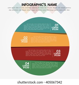 Infographic template, Eps10, vector illustration, For presentations, brochures, banners, website graphics.