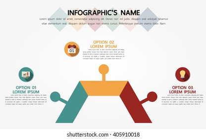 Infographic template, Eps10, vector illustration, For presentations, brochures, banners, website graphics.