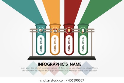 Infographic template, Eps10, vector illustration, For presentations, brochures, banners, website graphics.