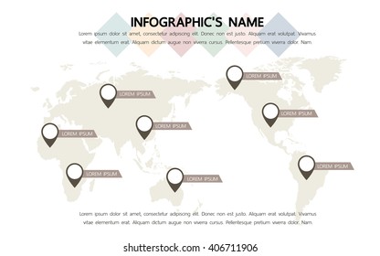 Infographic template, Eps10, vector illustration, For presentations, brochures, banners, website graphics.