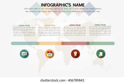 Infographic template, Eps10, vector illustration, For presentations, brochures, banners, website graphics.
