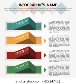 Infographic template, Eps10, vector illustration, For presentations, brochures, banners, website graphics.