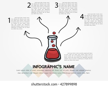 Infographic template, Eps10, vector illustration, For presentations, brochures, banners, website graphics.