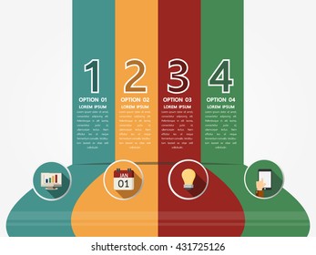 Infographic template, Eps10, vector illustration, For presentations, brochures, banners, website graphics.